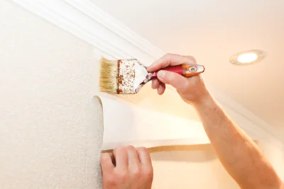 Pose de papier peint à Hindlingen — revêtements muraux et toiles de verre
